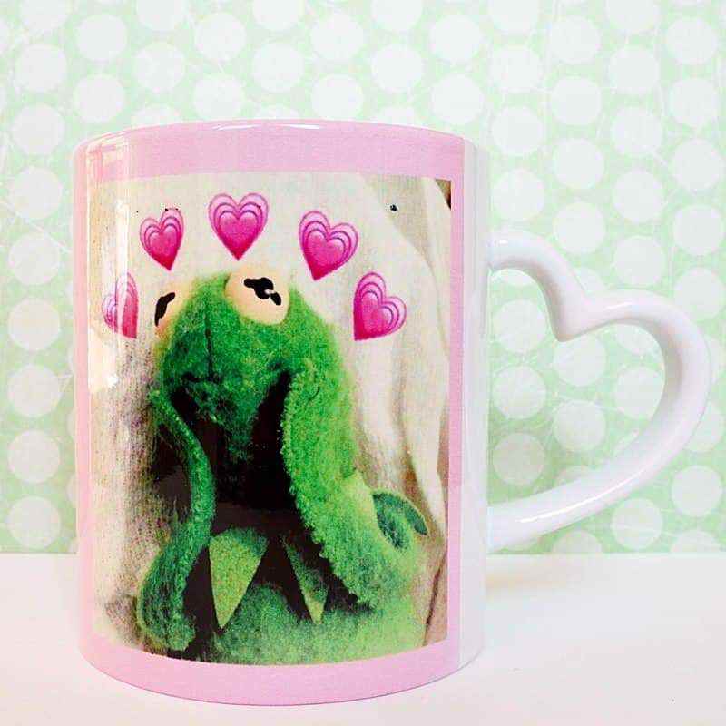 kubek Kermit Love Meme