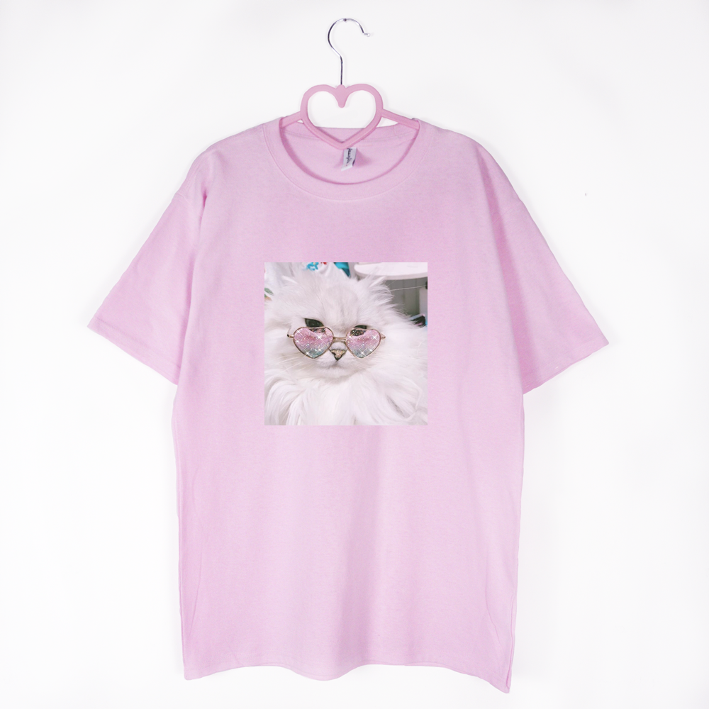 koszulka różowa celebrity cat