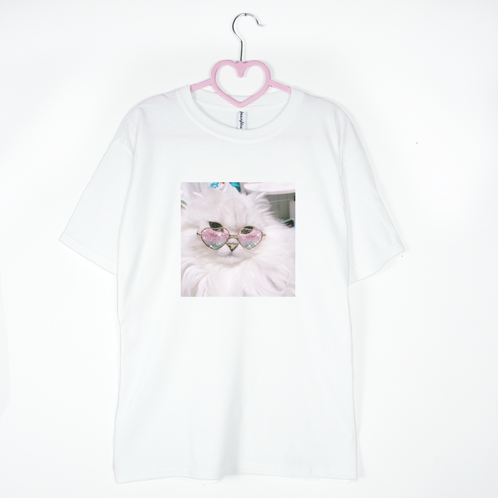koszulka biała celebrity cat