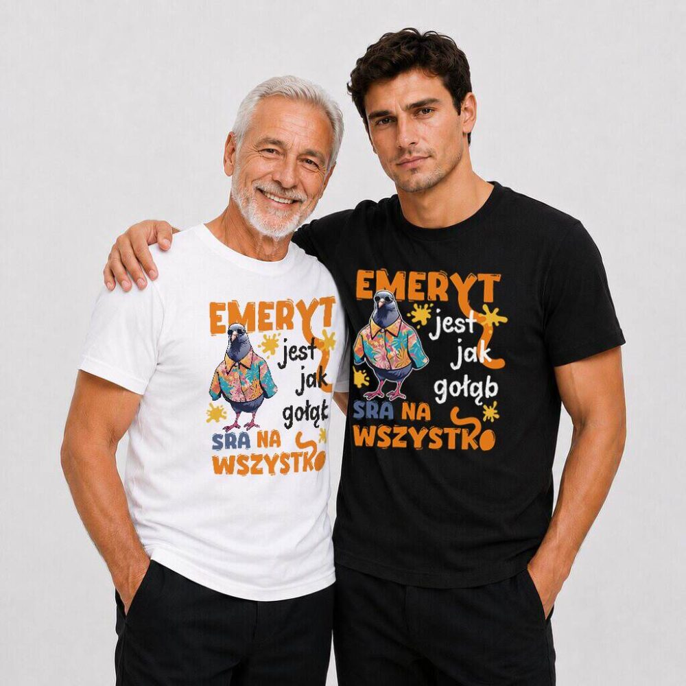 T-shirt Emeryt Jak Gołąb — zdjęcie 5