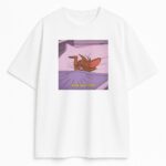 Biały T-shirt Jerry Mood OFF z estetycznym nadrukiem Jerry’ego