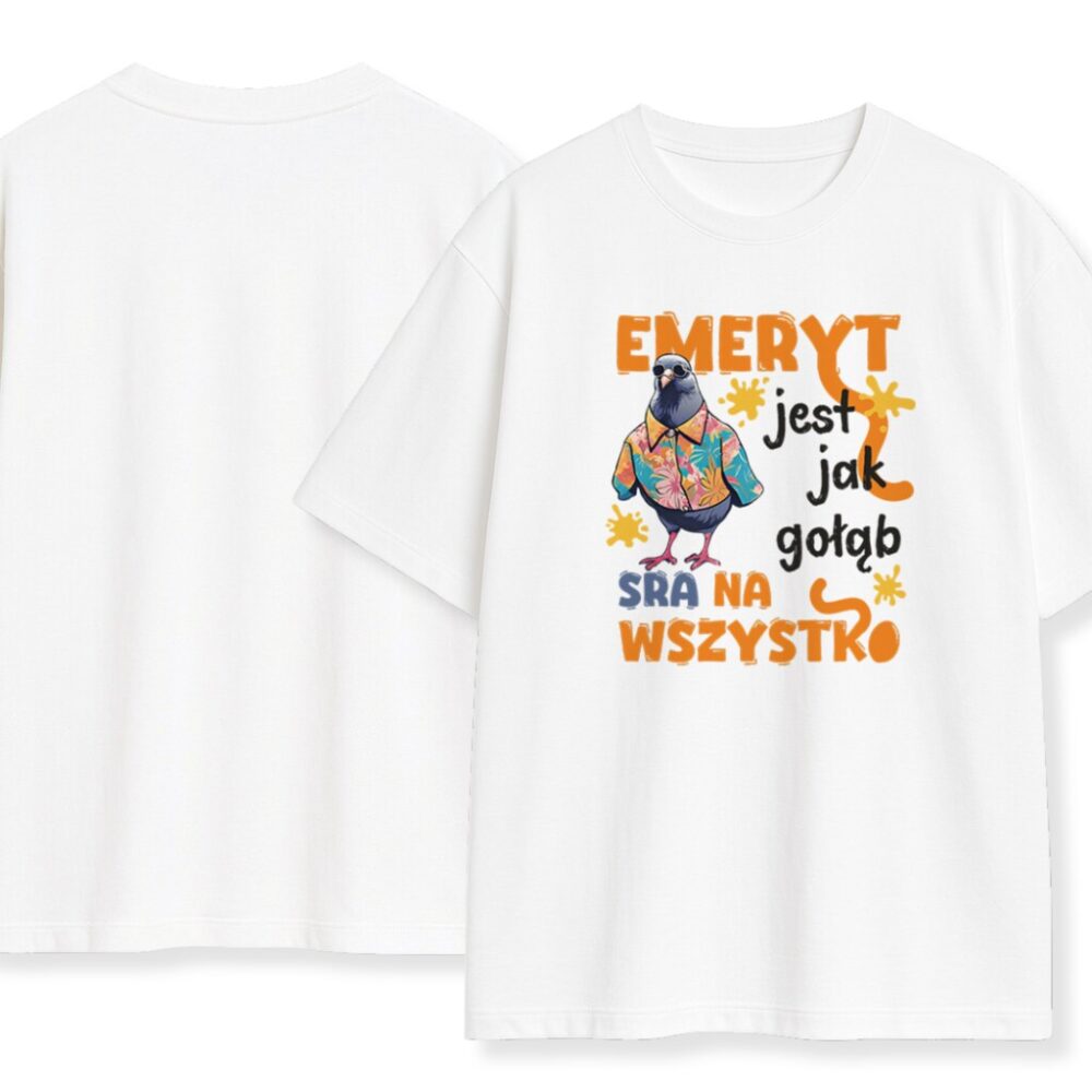 T-shirt Emeryt Jak Gołąb — zdjęcie 6