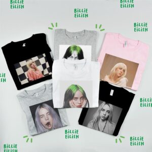 kolekcja koszulek z nadrukiem Billie Eilish