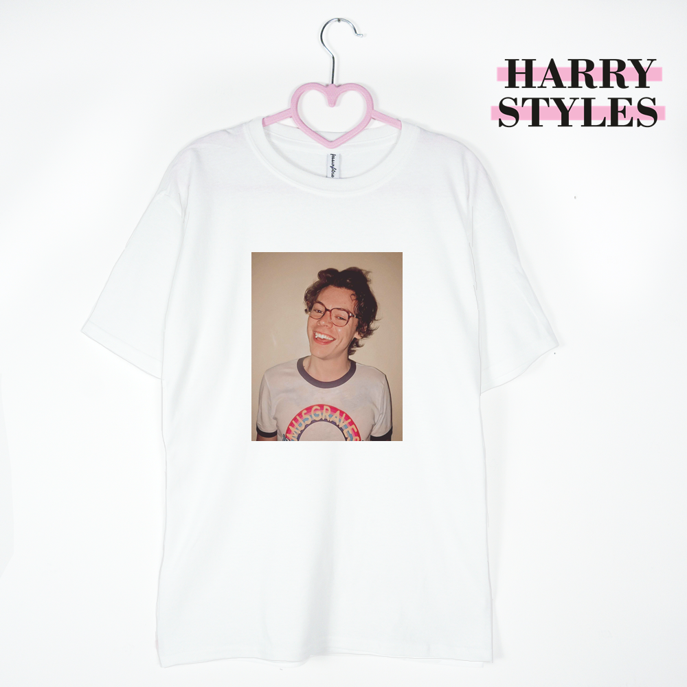 koszulka biała Harry Styles Aestetic