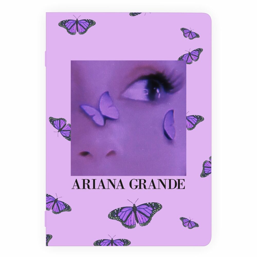 fioletowy zeszyt ariana grande violet