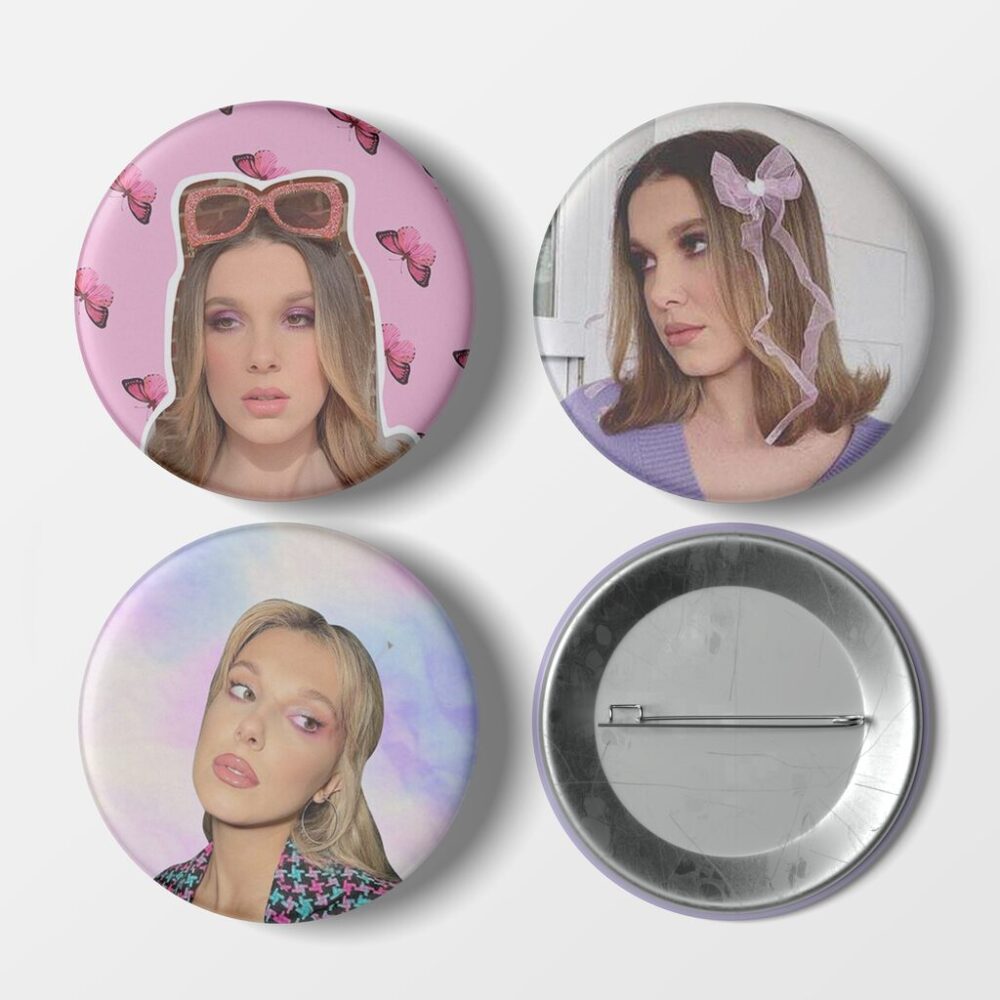 Przypinka Millie Bobby Brown Pink — zdjęcie 4