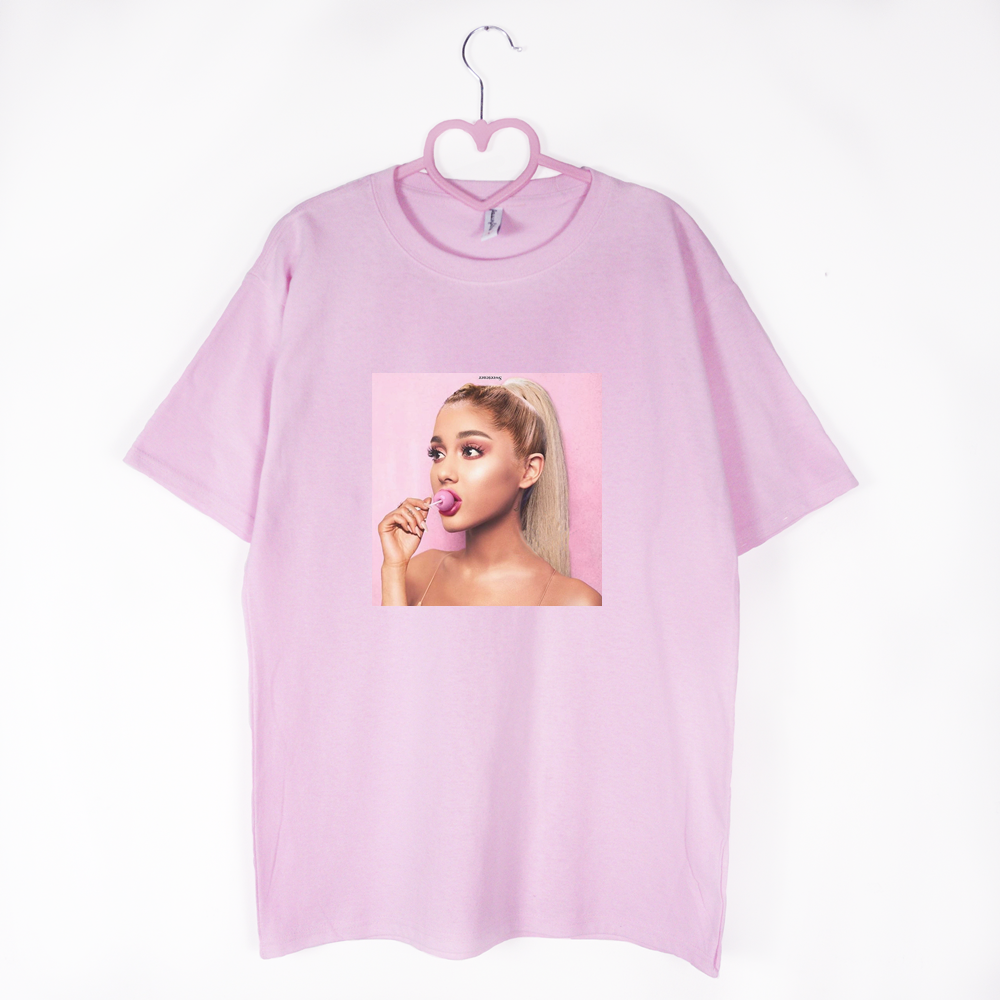 koszulka różowa Ariana grande lolipop