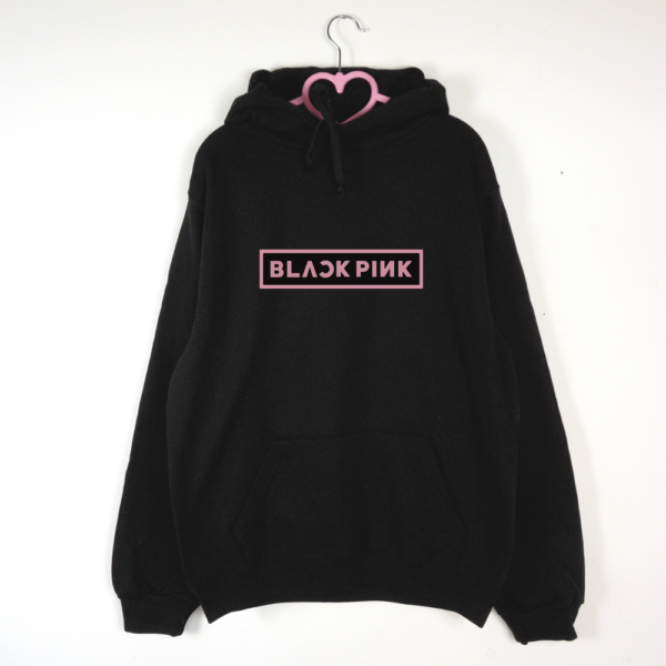 bluza czarna kaptur Blackpink Logo