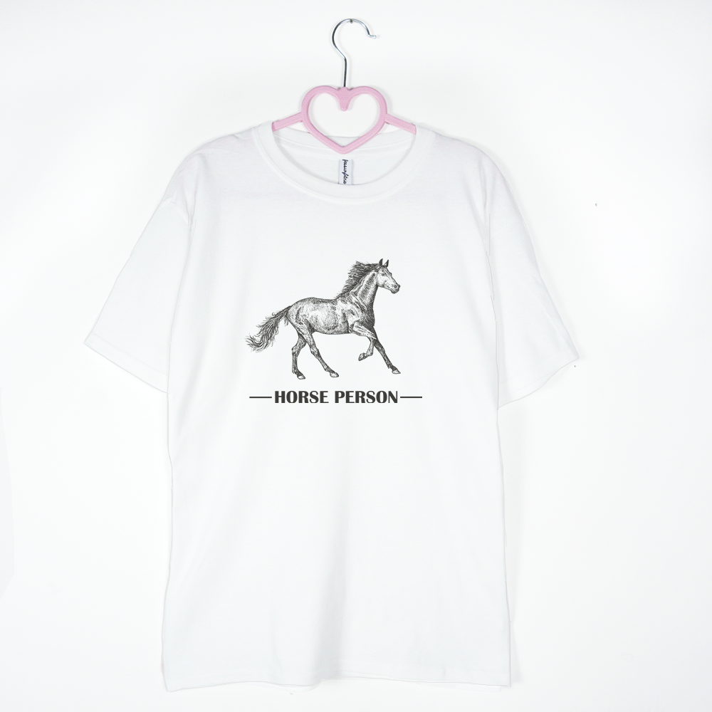 koszulka biała horse person