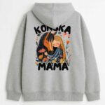 bluza dwustronna z kapturem Końska Mama Brązowy Koń - obrazek 6