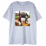 t-shirt Coffee Please Pug - obrazek 2