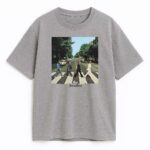 T-shirt The Beatles Abbey Road w szarej wersji kolorystycznej