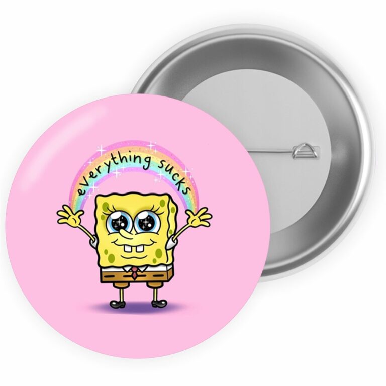 Przypinka Spongebob Everything Sucks