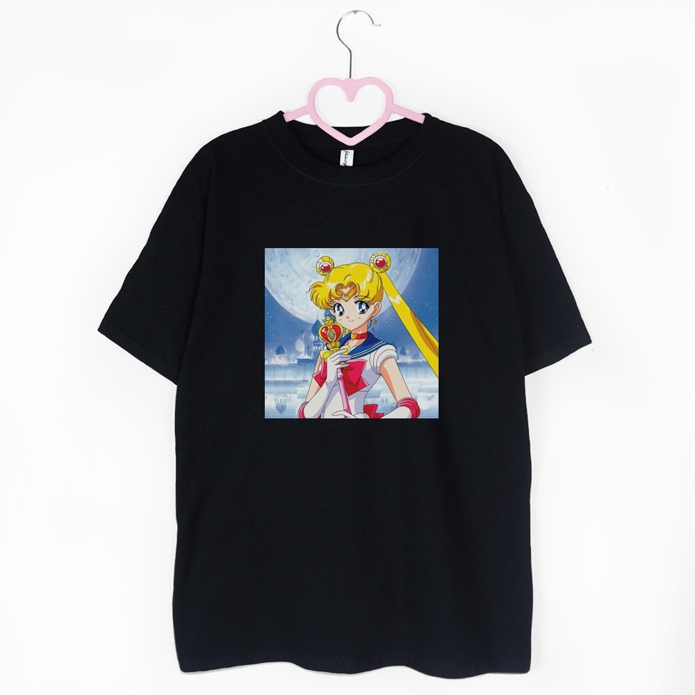 koszulka czarna Sailor Moon Usagi Tsukino