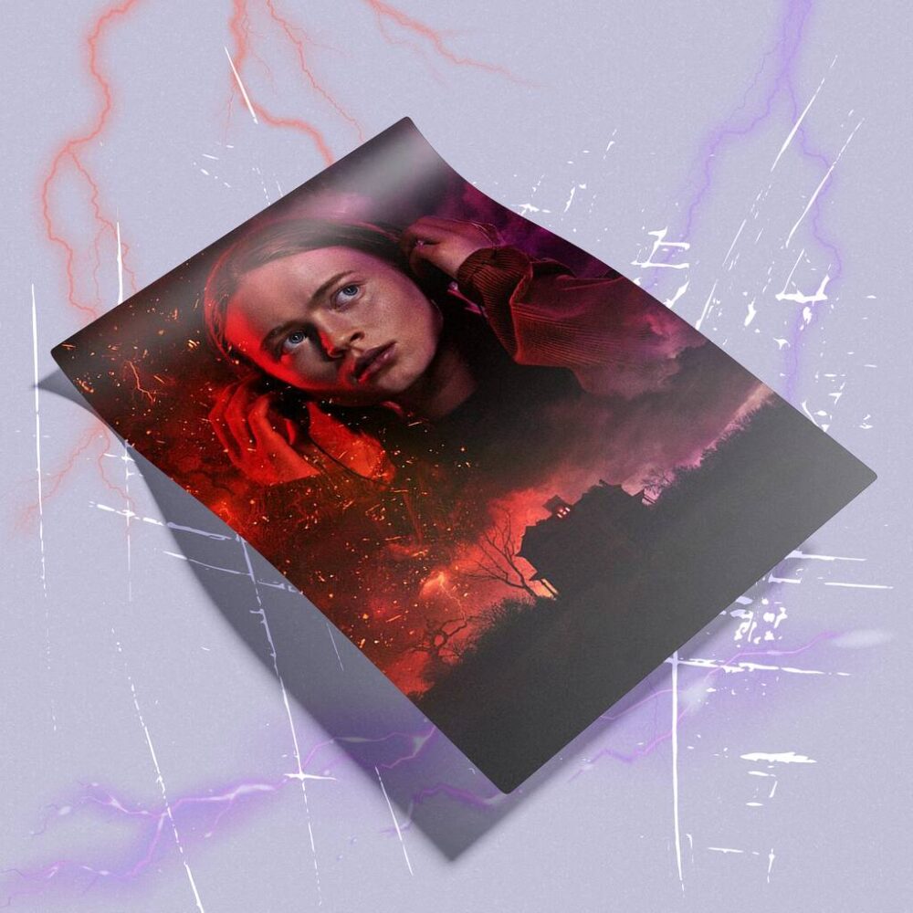 Poster Max Mayfield z serialu Stranger Things – intensywna kolorystyka