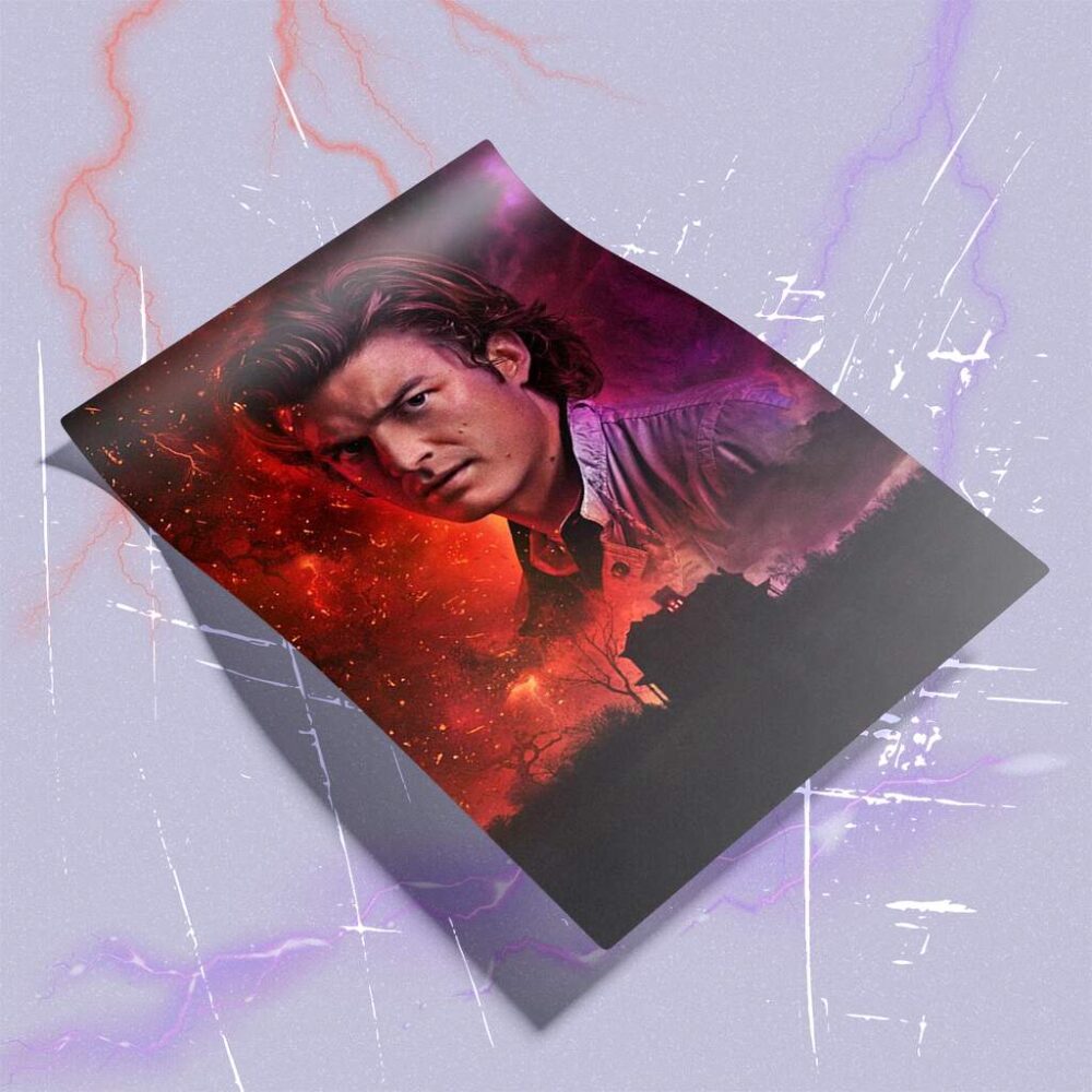 Poster Steve Harrington Stranger Things – dramatyczne światło i emocje