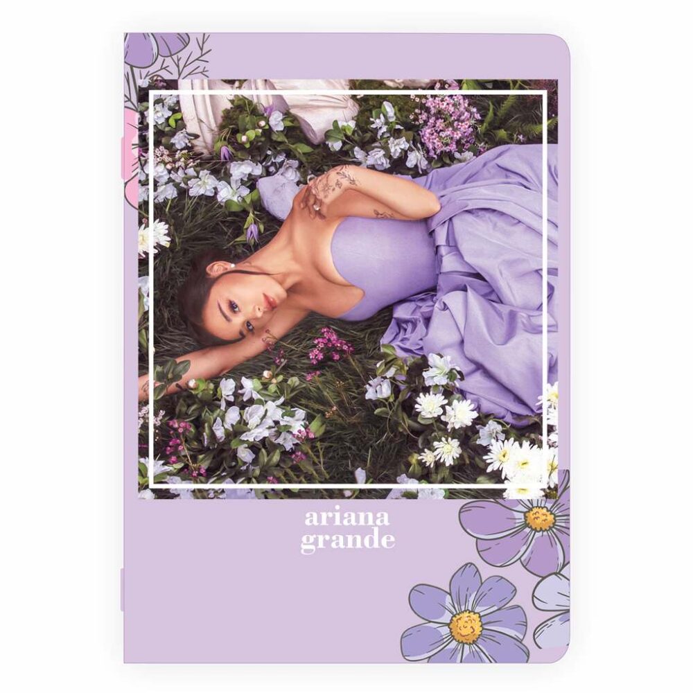 fioletowy zeszyt ariana grande lavender