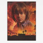 Plakat Stranger Things Jonathan Byers – złote światło i cisza