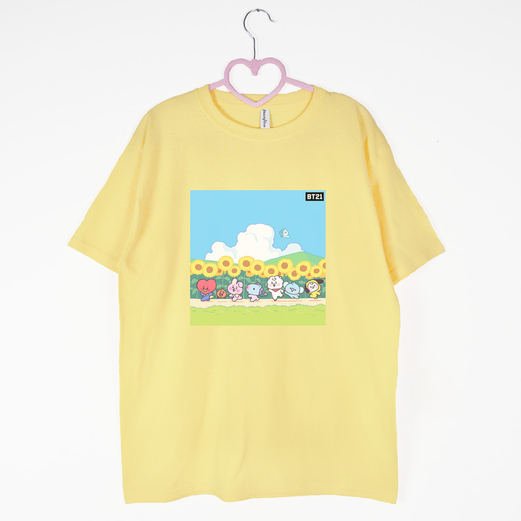 koszulka brzoskiwniowa bt21 sunflowers bts