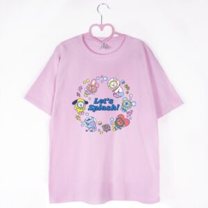 koszulka różowa bt21 bts splash