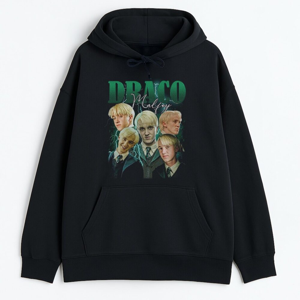 bluza z kapturem Draco Malfoy Bootleg z nadrukiem postaci