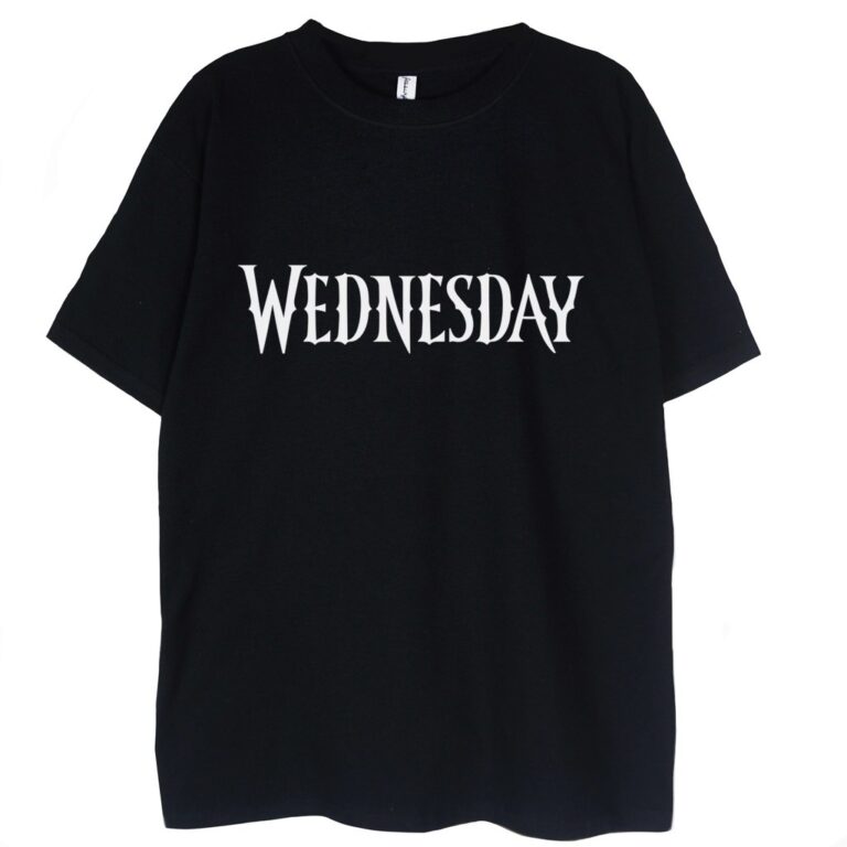 T-shirt Wednesday Addams Logo