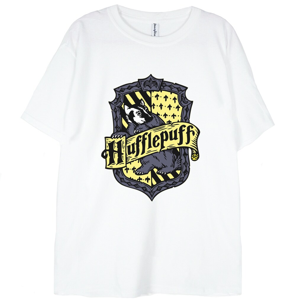 koszulka biała hufflepuff harry potter hogwart t-shirt