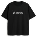 t-shirt Wednesday Addams logo Wyprzedaż