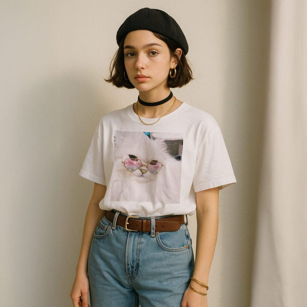 T-shirt Celebrity Cat — zdjęcie 3