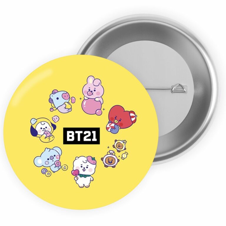 Przypinka BT21 Yellow