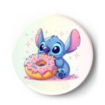 przypinka Stich i różowy Donut