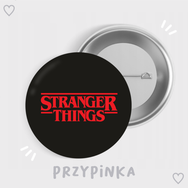 przypinka stranger things logo