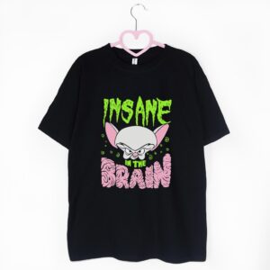 t-shirt czarny pinki i mózg