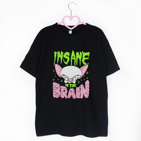 t-shirt czarny pinki i mózg