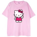 różowa koszulka hello kitty