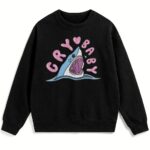 Czarna bluza z rekinem Cry Baby - graphic crewneck unisex