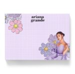 duży notes Ariana Grande Lawenda A5