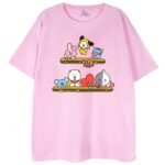 t-shirt różowy bt21 yummy