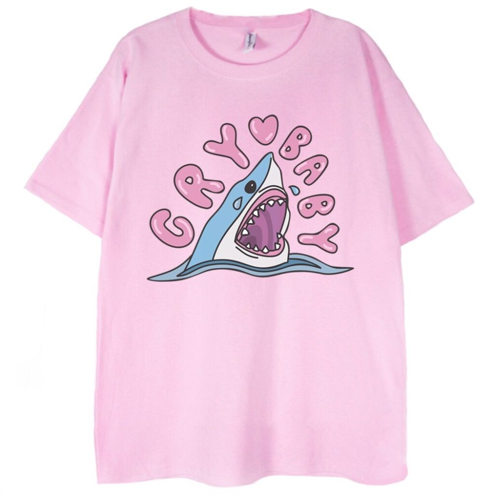 t-shirt różowy z grafiką melanie Martinez cry baby