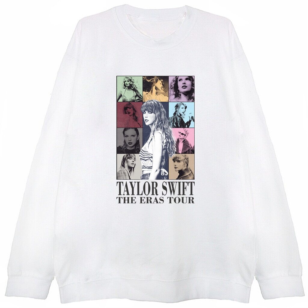 biała bluz a z nadrukiem Eras Tour Taylor Swift