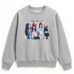 Bluza Blackpink Shut Down szara miła w dotyku z motywem Blackpink