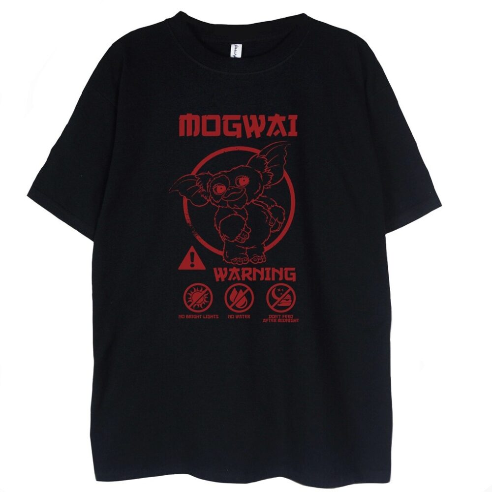 czarna koszulka mogwai gremlins