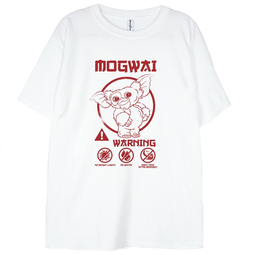 biała koszulka mogwai gremlins