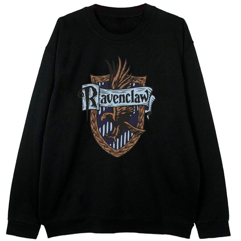 Czarna bluza z nadrukiem godła Ravenclaw