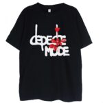 czarna koszulka depeche mode rose