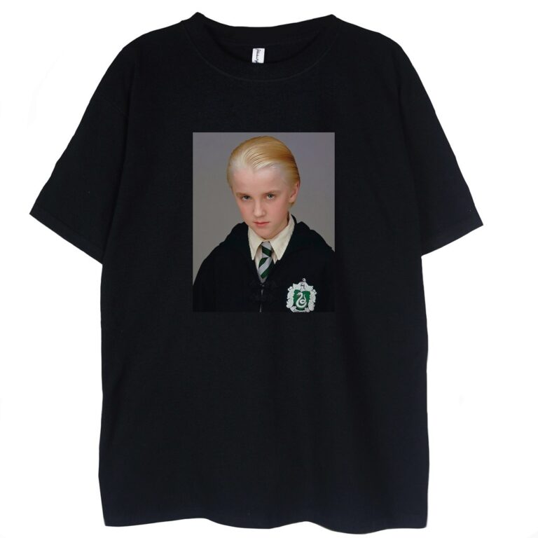 t-shirt z podobizną młodego Draco Malfoya