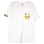 biała koszulka pikachu pocket vintage pokemon