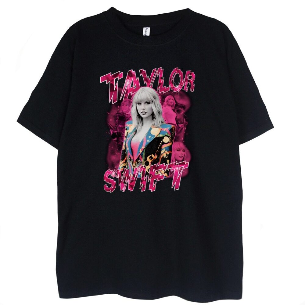 Czarny t-shirt Taylor Swift Shine
