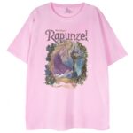 różowa koszulka roszpunka disney