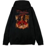 czarna bluza z kapturem eternal sunshine fire tył